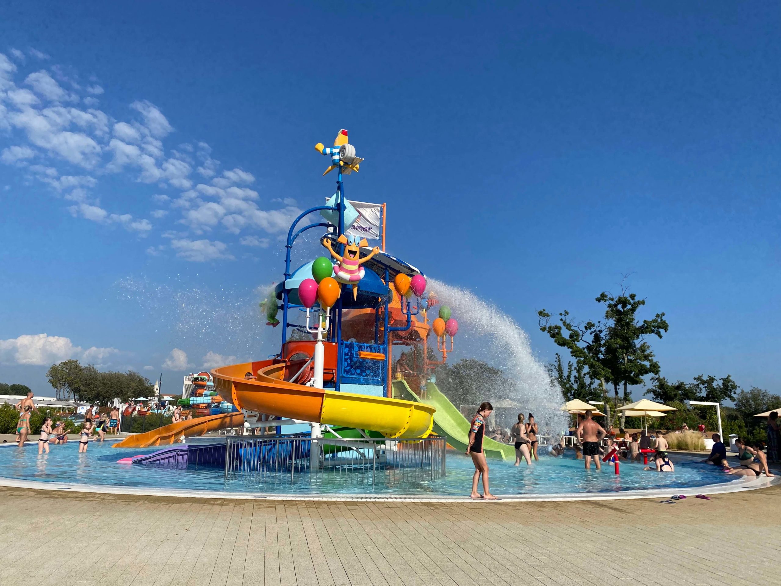 Aquamar vodné atrakciami a šmýkačky v rezorte Istra Premium Camping Resort 